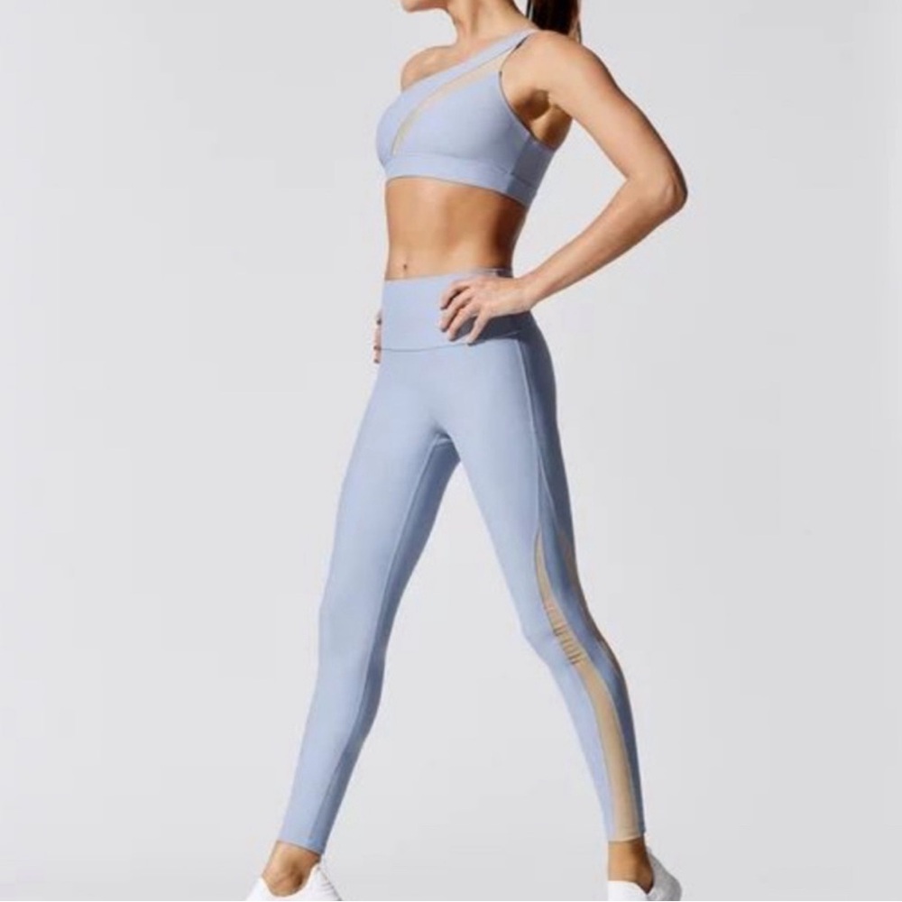 Carbon38 Matching Activewear Workout Set - Baby Blue, Small